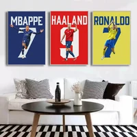 ⁦لوحات كانفاس جدارية مودرن لنجوم وأبطال كرة القدم (بوب آرت) - متوفرة بـ 4 مقاسات | Pop Art Sports Football Champions Canvas Wall Art Poster - 4 Different Sizes⁩ - الصورة ⁦2⁩