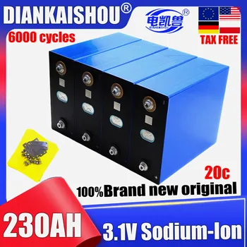 Batteria agli ioni di sodio originale 3.1V 230Ah 2.9V 6000 cicli per fai da te 12V 24V 48V, veicoli elettrici, inverter solari, camper