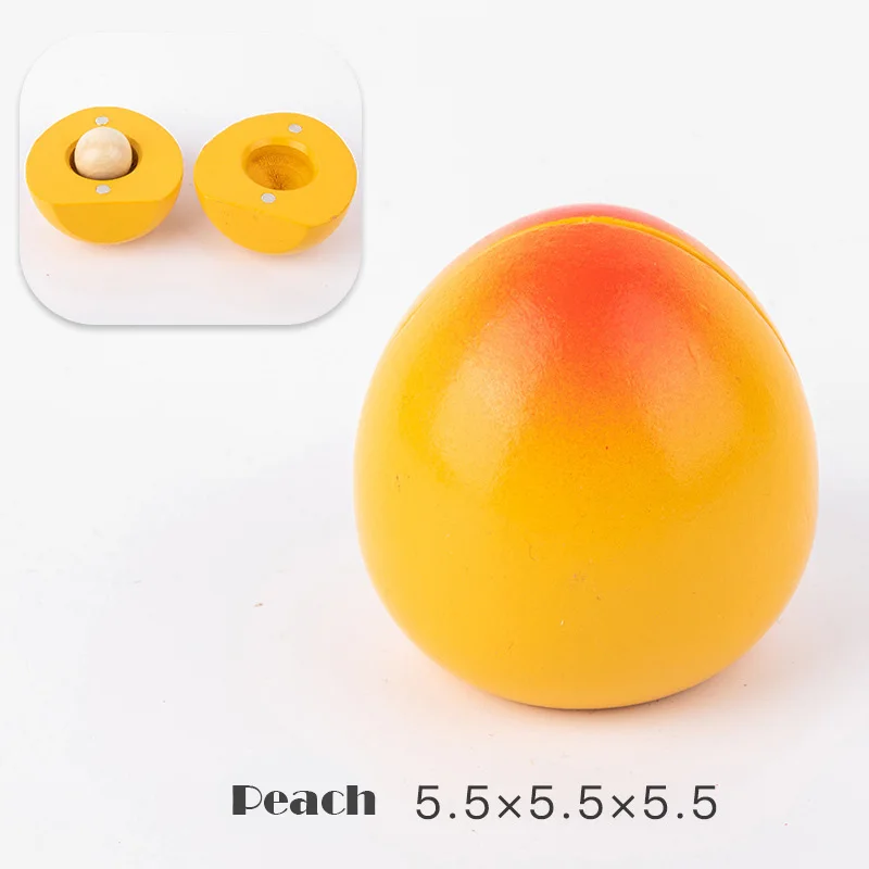 Magnetic Wooden Cutting Fruit & Vegetable Playset - Montessori Educational Toy