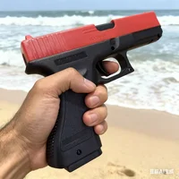 2026 Soft Bullet Airsoft Pistol Manual G17 Toy Gun Lower Magazine with Laser Outdoor Sports CS Game for Children Adults Gift