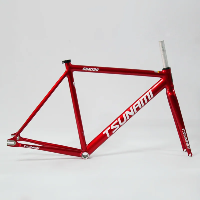 tsunami SNM100 ピスト フレーム 津波 SNM100 フレームセット 700C アルミ固定ギアフレームとフォーク