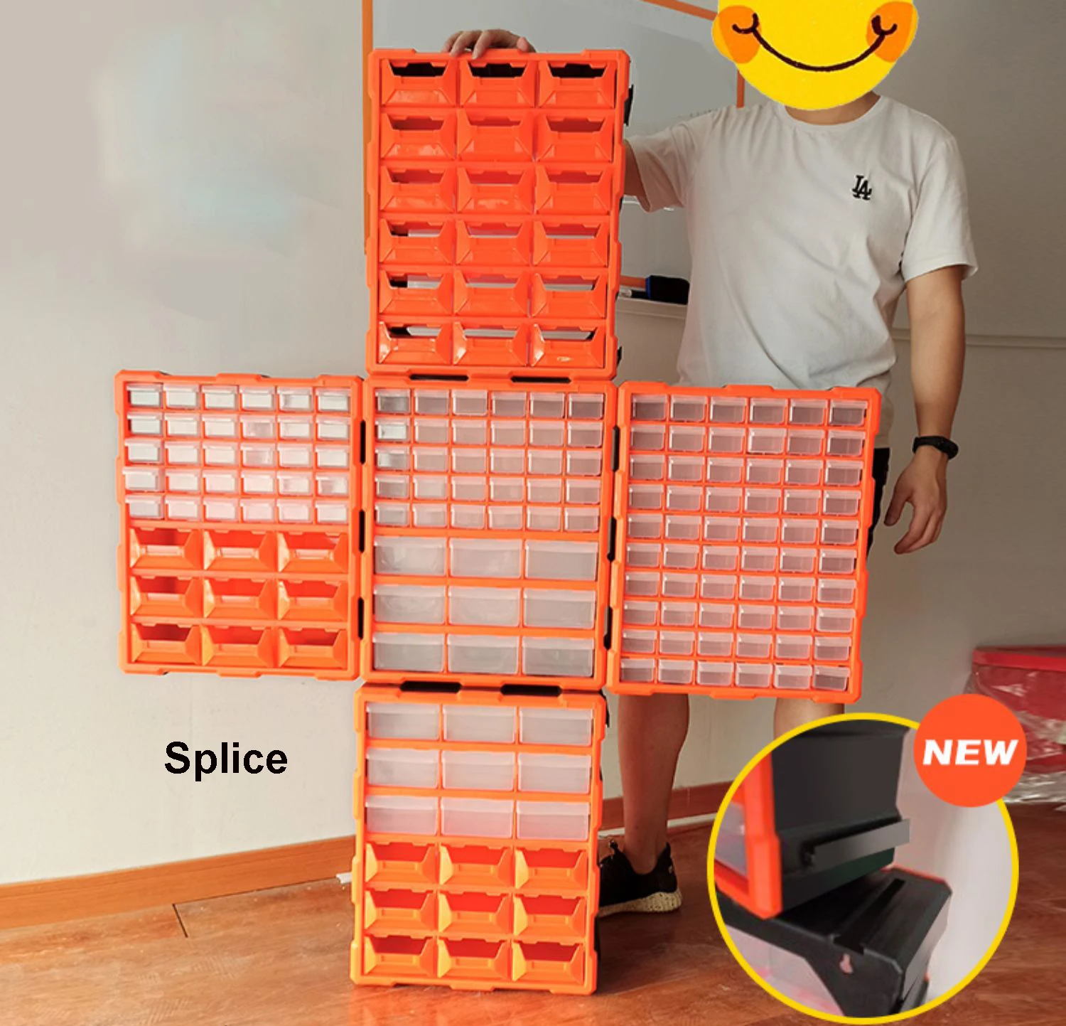 

Drawer Type Parts Box Screw ComponentsC Tools Plastic Storage Case Classification Household Cabinet Organizer