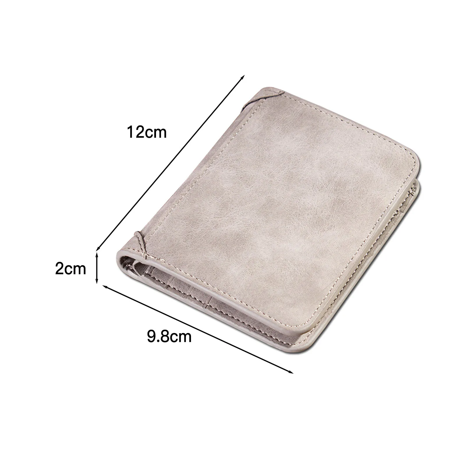 Men's Vintage Leather Wallet Card Holder Fine Workmanship Men Clutch Wallet Bag for Outdoor Traveling Shopping