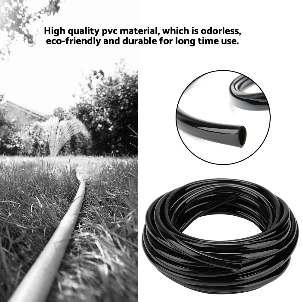 Drip Hose Garden Hose PVC Hose 10M Watering Hose 8/11mm Garden Drip PVC Pipe Irrigation Watering Systems for Greenhouse Hose
