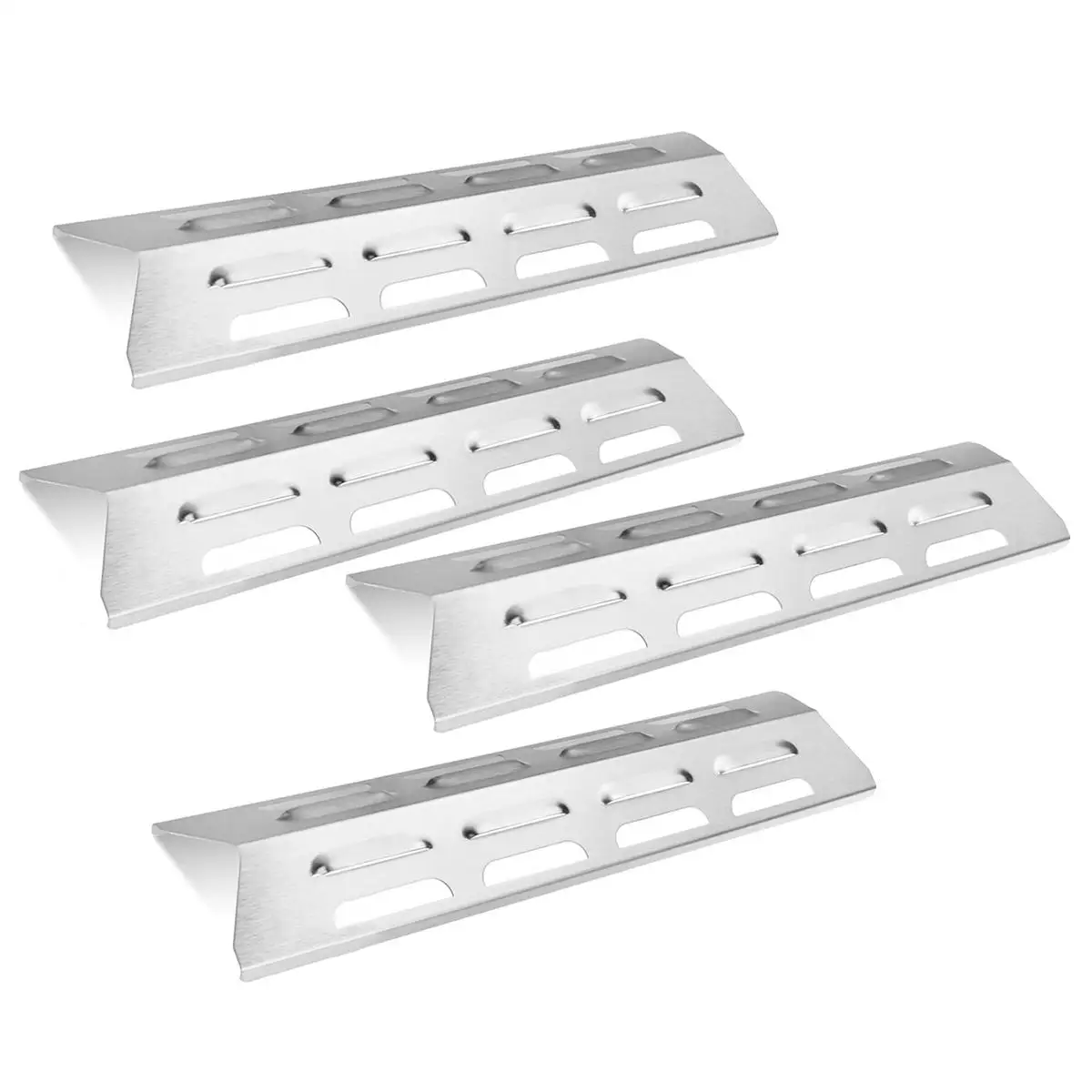 BBQ Grill Pan 4Pcs Replacement Stainless Steel Heat Plate Shield Barbeque Grill Perfect Flame Gas Grill Models SLG2007A SLG2007B SLG2007BN