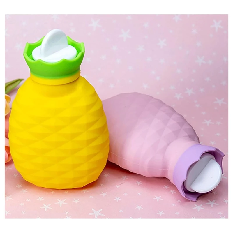 

Бутылка для горячей воды с ананасом и крышкой, прочная грелка для рук и ног для детей