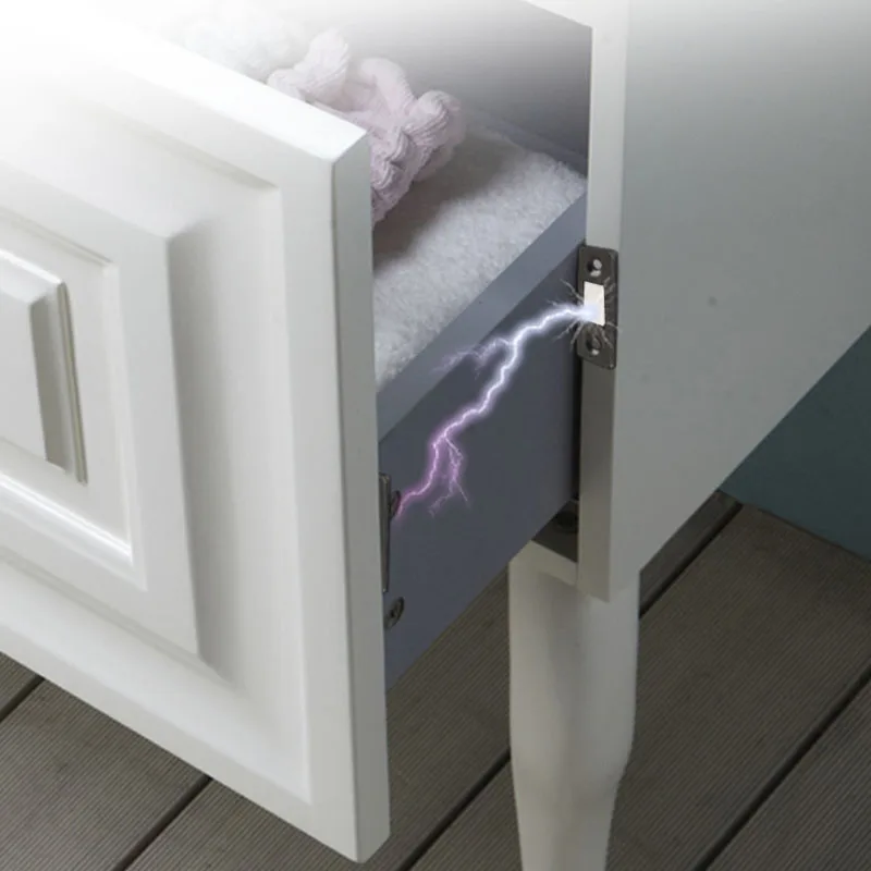 Punching-free Ultra-thin Invisible Door Suction Sliding Door Wardrobe Magnetic Suction 2 Pairs