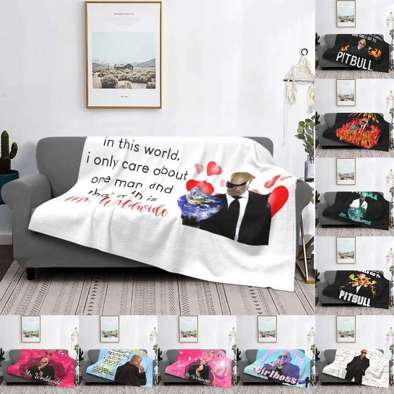 

I Only Care About Mr. Worldwide Blanket Soft Fleece Spring Warm Flannel Boho Throw Blankets for Sofa Home Bedroom Bedspread