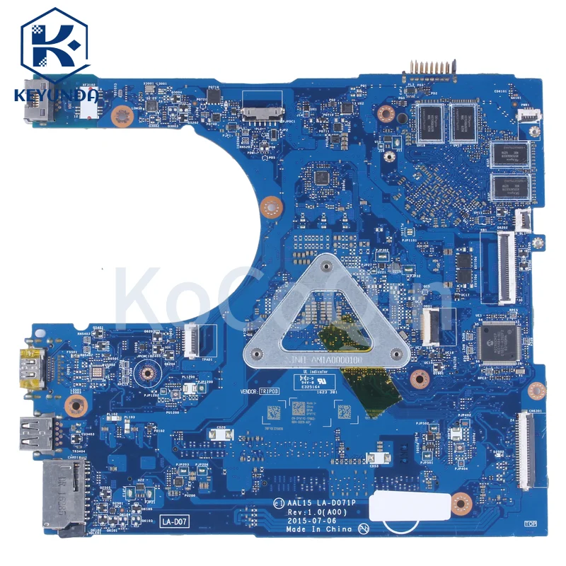 Placa-mãe para Dell Inspiron 5759 5459 5559 i3 i5 I76th Gen Cpu Hdmi 0t66wj Testado Aal15 La-d071p - Imagem 3