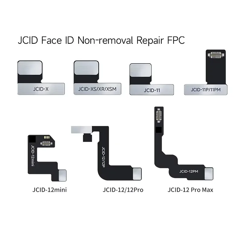 JCID JC V1S 도트 매트릭스 페이스 ID iPhone X XR XS 11 12 Pro MAX 도트 프로젝터 읽기 쓰기 수리 용 비 제거 수리 플렉스 케이블