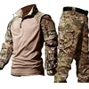 New Tactical Shirts Hunting Suit Outdoors Training Durable Breathable Camo Set Waterproof Quick Drying Windproof Combat Shirts 2
