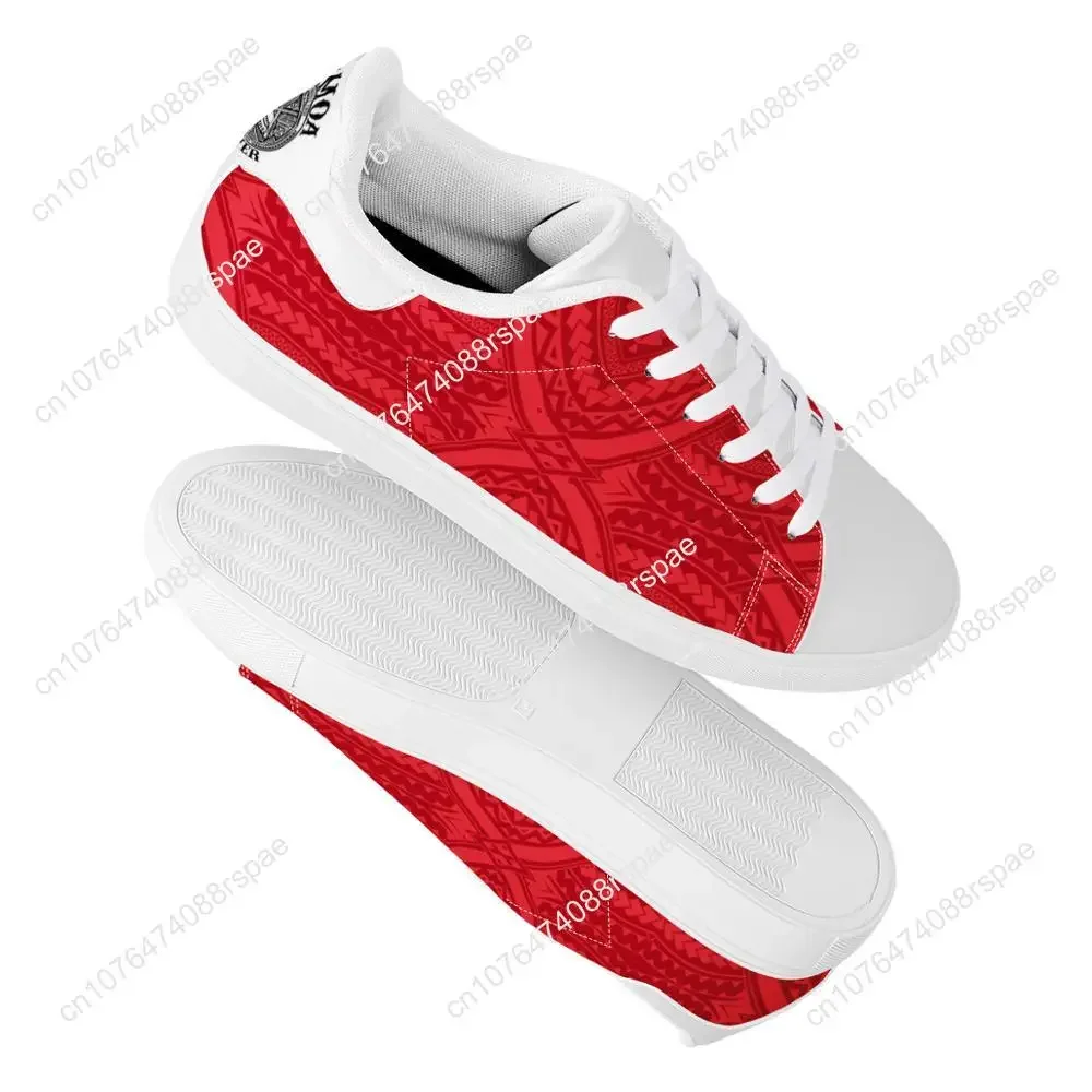 1 MOQ Polynesian Samoa Tribal Sia Flat Sneaker Samoa Logo Printing Custom Fashion Walking Sport Shoes Light Women Running Shoes