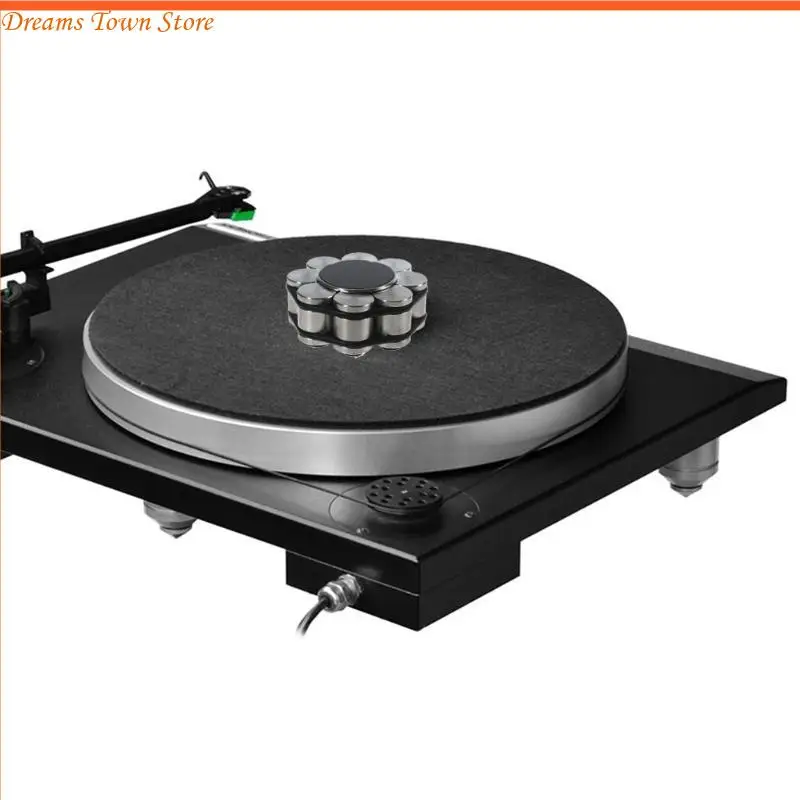 Record Gewicht Stabilisator, LP Draaitafel Disc Stabilizer, Record Klem Alumiun Draaitafel Stabilisator, 3.0x1.2 Inch, voor LP Platenspelers, CD Spelers, etc. (Zilver