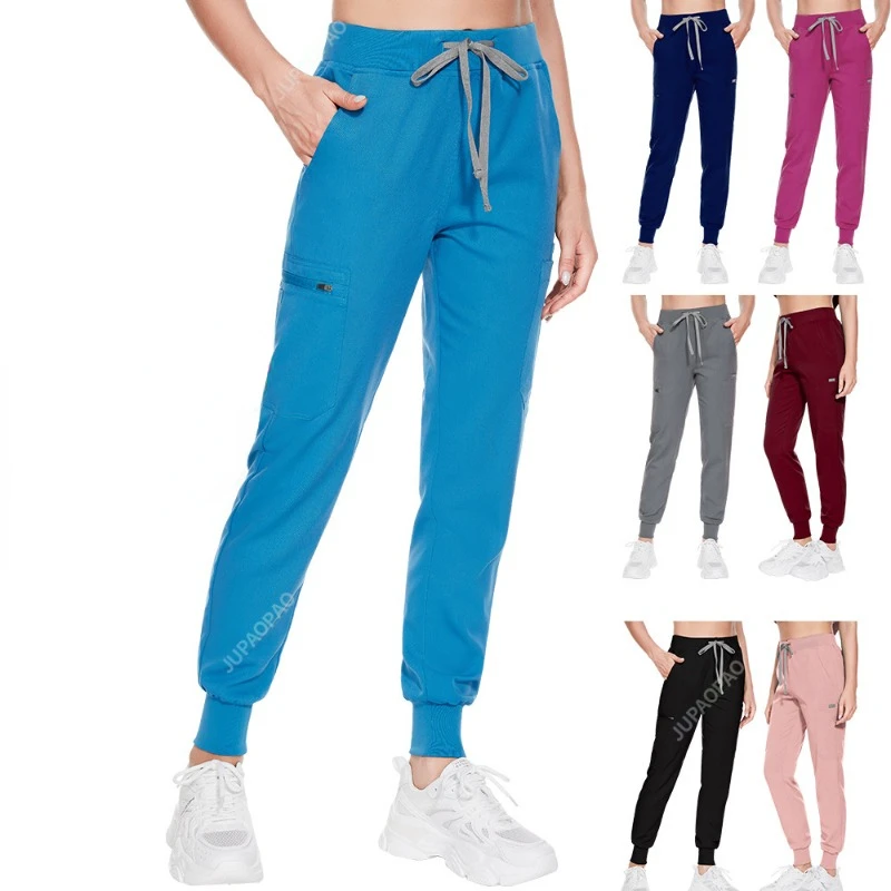 

Hospital Medical Scrub Pants Pharmacist Work Bottoms Soft Nursing Jogger Pant Vet Nurse Accessories Pet Grooming Working Clothes