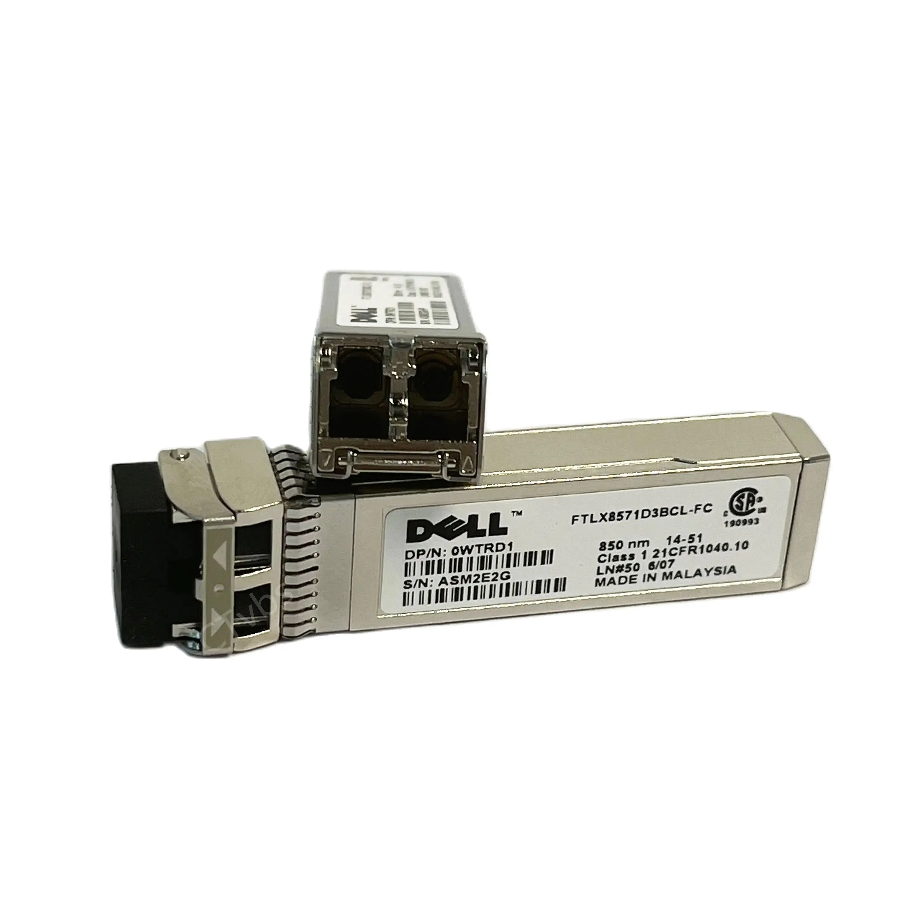 DELL 0WTRD1 SFP-10G-SR FTLX8574D3BCL-FC 850nm Fiber Optic Transceiver Module