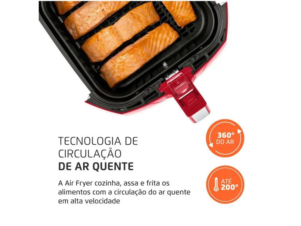 Fritadeira Elétrica sem Óleo/Air Fryer Mondial - 220V 5