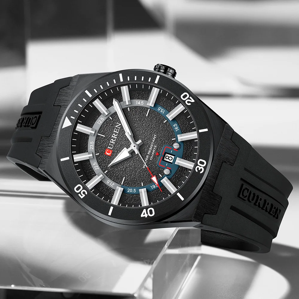 Mens Watches Analog Quartz Sports Unisex 30M Waterproof Watch for Men Military Time with Second Hand Glowing Easy to Read Dial - 4
