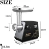 Electric Meat Grinders Heavy Duty Mincer Sausage Stuffer Food Processor Home Appliances Kitchen Chopper Mixer mill Sonifer 6