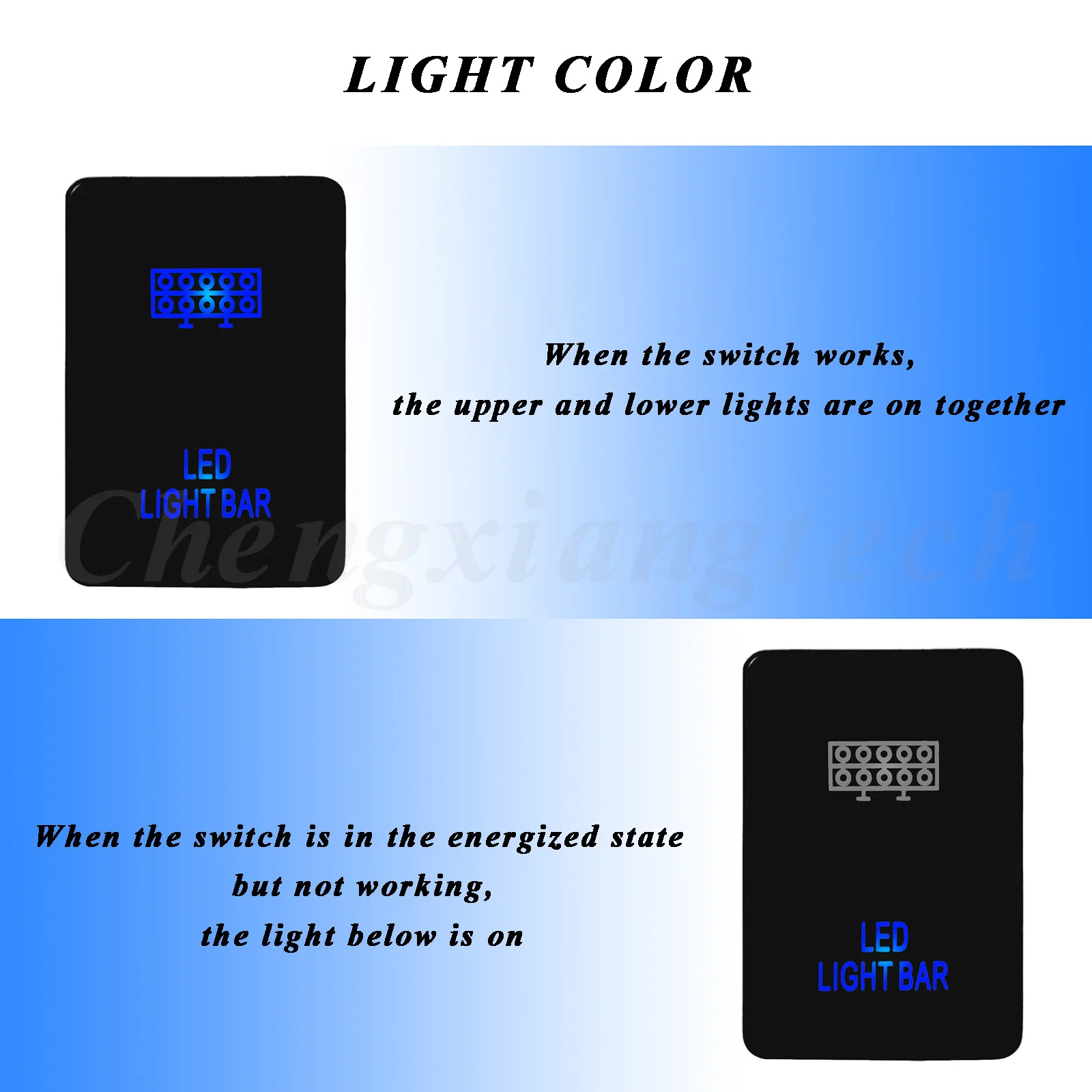 Rocker Switch 12V Blue LED Fog Light Bar Push For Toyota 2015 Hilux GUN Prado 150 200 RAV4 HiAce Landcruiser ON OFF Button