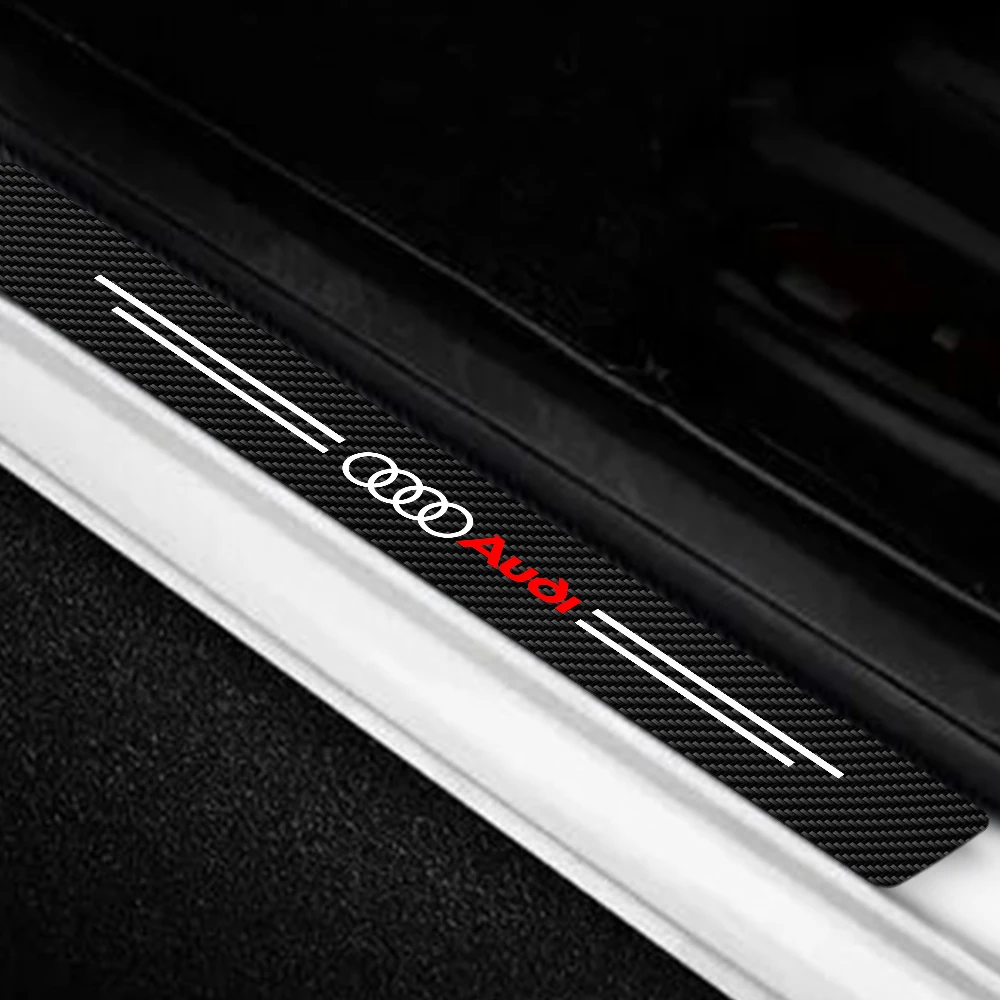 Premium Car Door Sill Protector Stickers - Set of 4 Auto Accessories