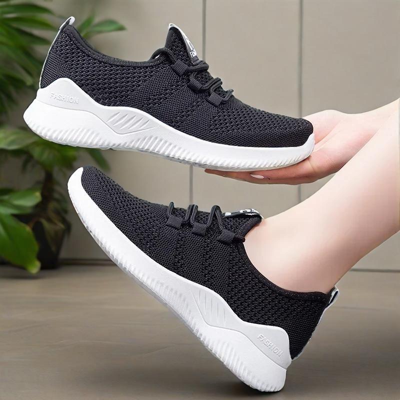 Women's casual sports shoes, summer comfortable breathable shoes, fashionable multifunctional lace up shoes