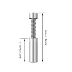 Premium Aluminum Alloy Telescopic GPU Holder with Magnetic Stand (White M)