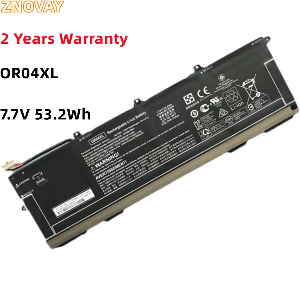 

ZNOVAY OR04XL HSTNN-IB8U DB9C Laptop Battery For HP ZHAN X 13 G2,EliteBook X360 830 G5,G6,L34209-1C1 L34449-002 L34209-2B1