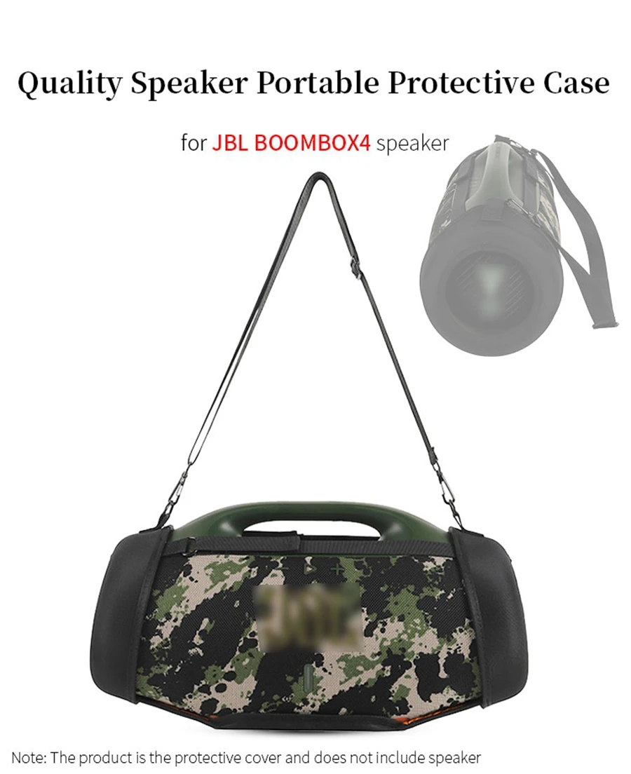 for JBL BOOMBOX4 Portable Speaker Case for BOOMBOX 4 Protective Cover Outdoors Hard Travel Carrying Case