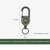 1pcs Heavy Duty Retractable Pull Badges ID Reel Carabiner Key Chain Steel Wire Rope Buckle Key Holder Outdoor Keychain Tools 6