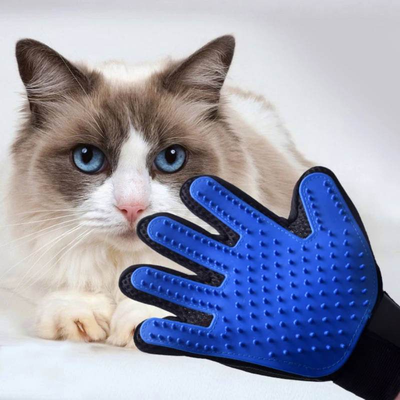Pet Hair Remover Gloves Dog and Cat Grooming Brush Cleaning Tools Right Hand Art&iacute;culos Para Mascotas Bathing Universal Tender