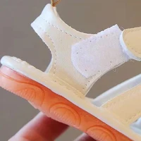 Summer Cooling Sandals for Baby Boys Girls Non-slip Soft Soled Shoes for Newborn Cute Bear Pattern Toddlers Sandals Slippers 2