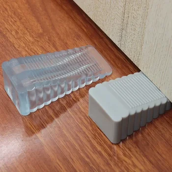 Il fermaporta anteriore anti-collisione può spostare il fermaporta in gomma per uso domestico, non è necessario perforare i fori, hardware a cuneo per la casa