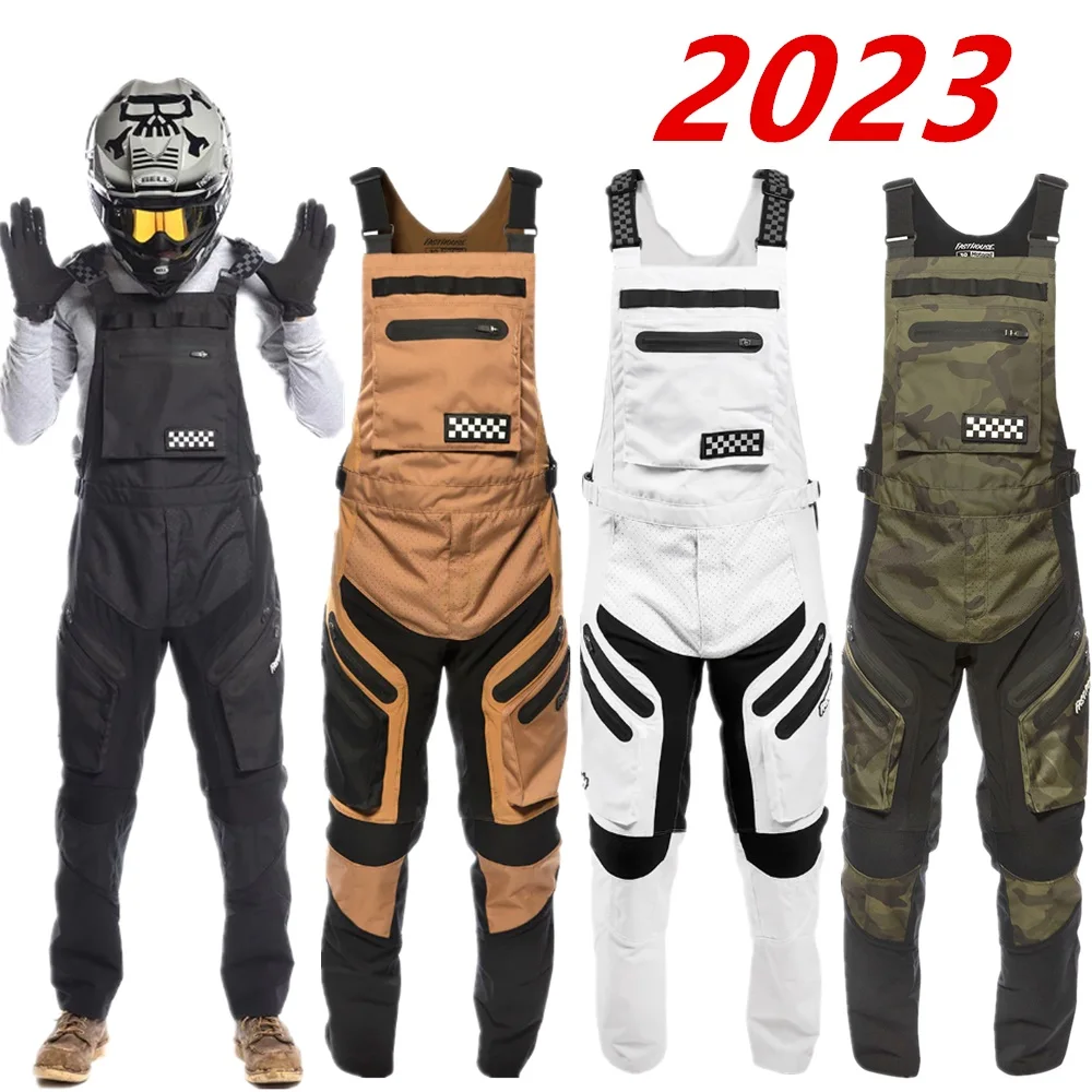

2023 Motorcycle Racing Bib Pants Men Moto Dirt Bike Gear Set MX ATV Motocross Race Suspender Overalls Romper Off Road Jersey Set