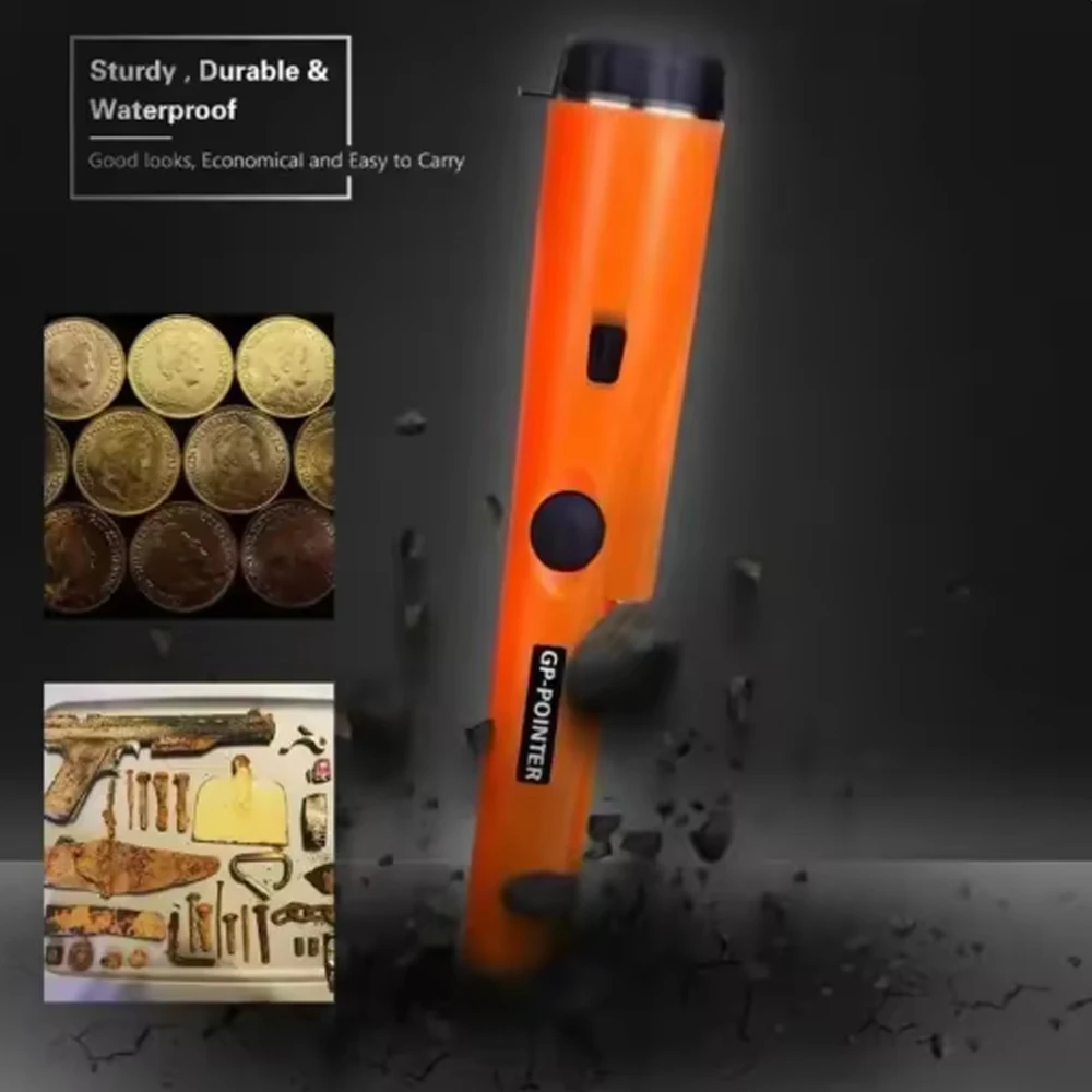 Pro GP-Pointer Handheld Metal Detector w/IP66 Waterproof & LED-Bracelet Strap for Treasure Hunting & Outdoor Exploration