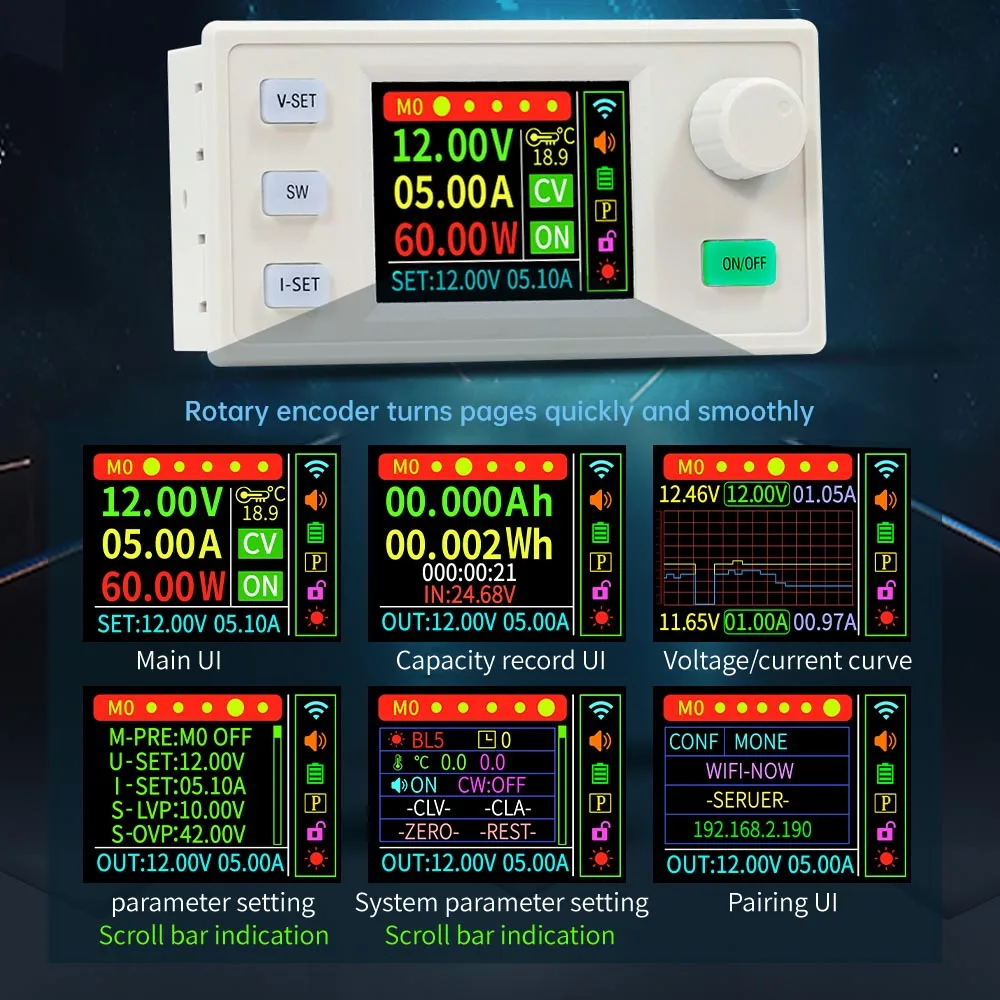 Upgrade XY7025 70V/25A/1750W CNC Stabilized Voltage Power Supply