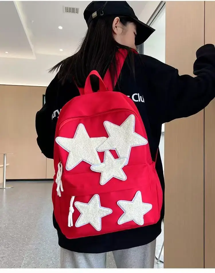 Cute backpack, homemade backpack, pentagram versatile backpack, college student, niche girl, high school student backpack 2
