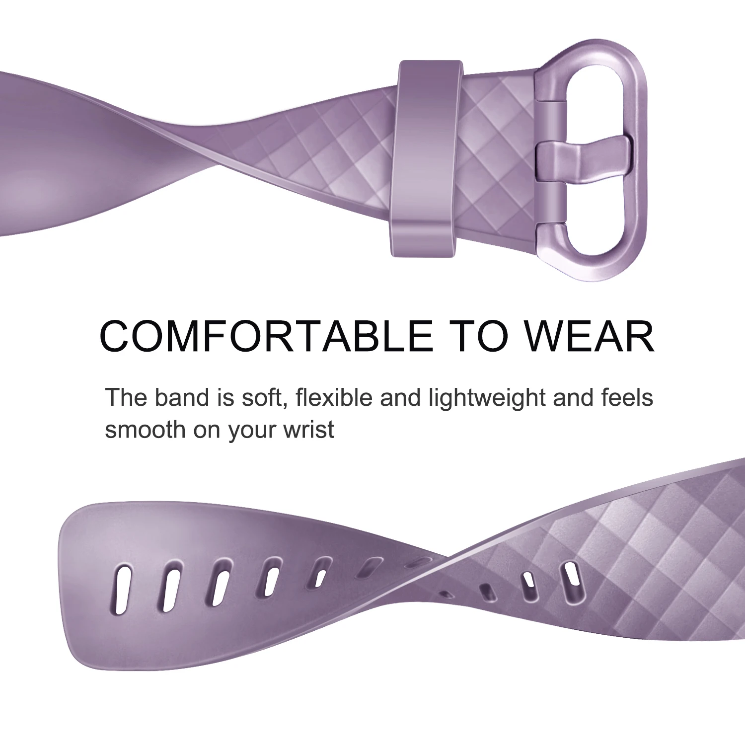 Soft Silicone Strap Bracelet for Fitbit Charge Series - Replacement Wristband