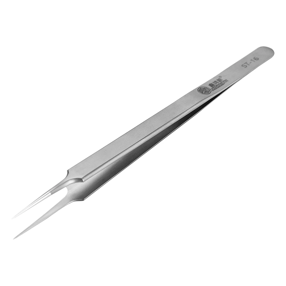 Precision Industrial Tweezers Anti-static Magnetic Stainless Steel Tweezers Set For Electronics Soldering Maintenance Hand Tools precision tweezers tweezer tool esd anti static tweezers soldering tweezers