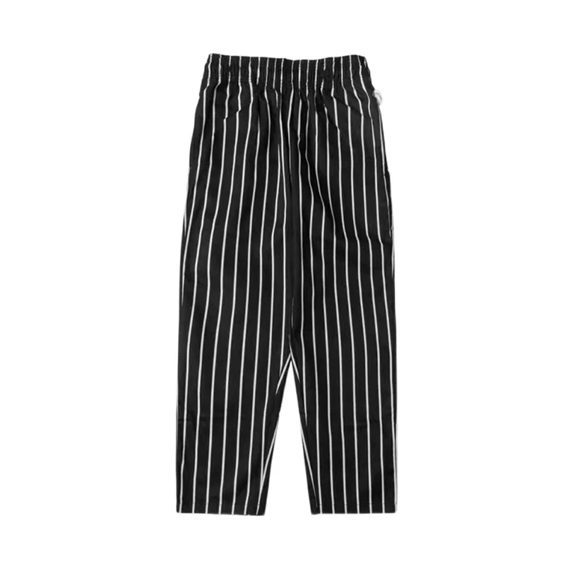 Cookman Chef Pants Stripe Ah.h Men's And Women's Striped Loose Cotton