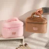 Soft Plush Large Capcity Makeup Bags For Women Daily Cosmetics Organzier Simple Style Tote Travel Toiletry Bag  sac a main 3