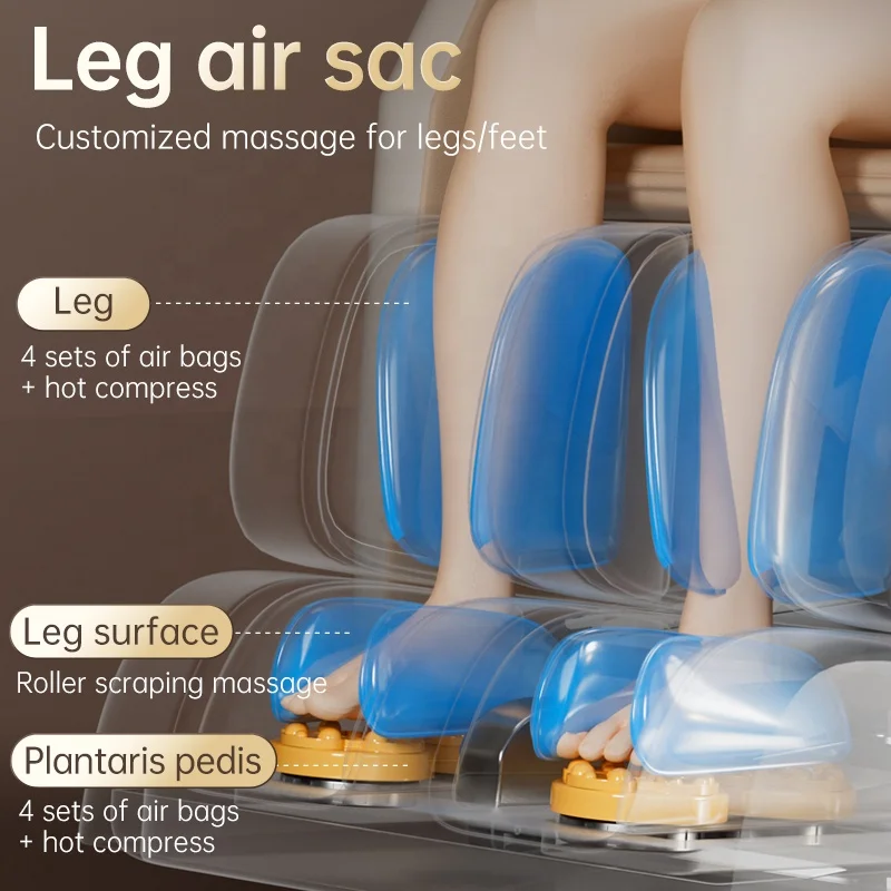 Fauteuils Massage 3d Shiatsu Zero Point Massagechair Gravity 6d Kursi Pijat Automatic Full Body 2