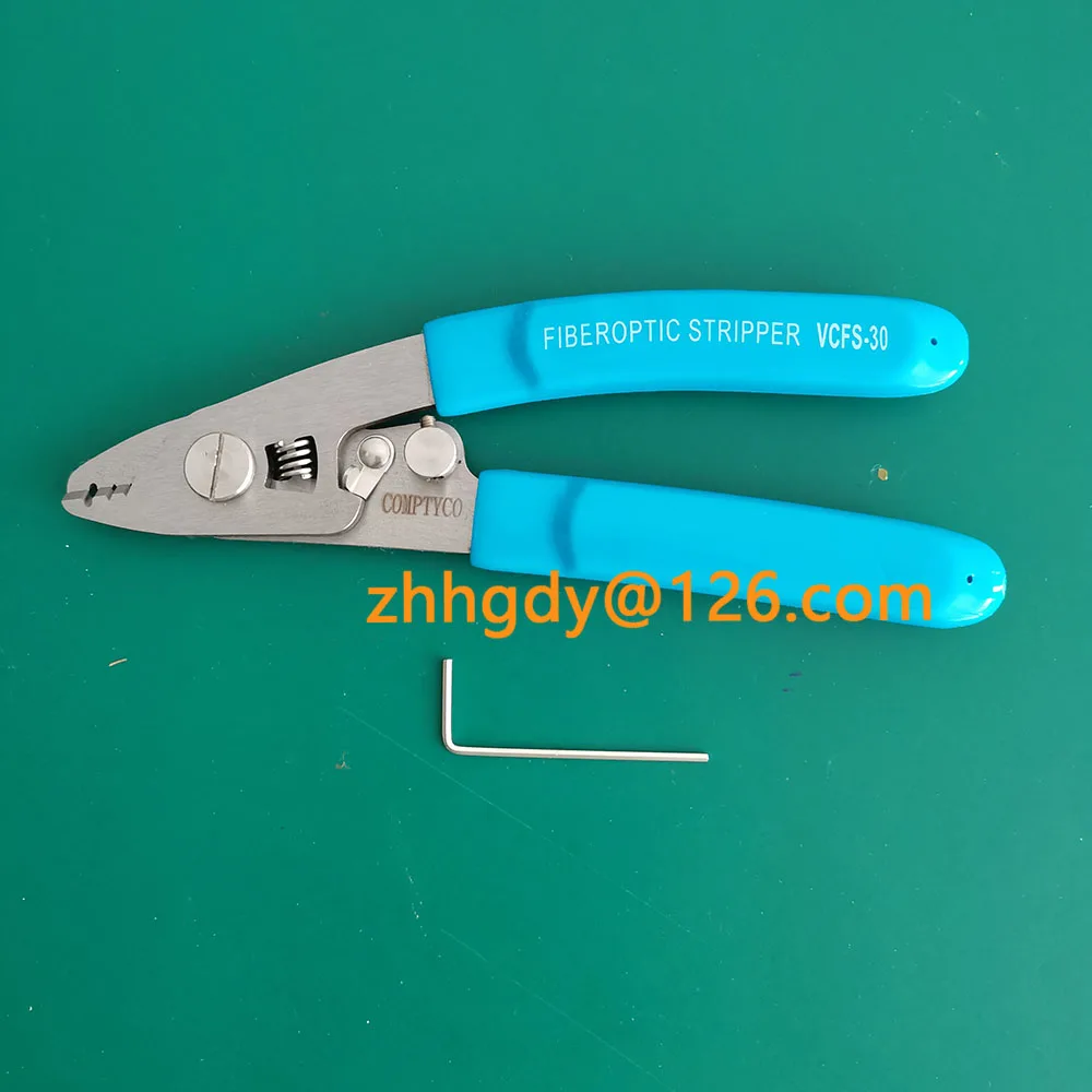 VCFS-30 Stainless Steel Three-port Fiber Stripping Pliers FTTH Tool Fiber Optic Wire Stripper (Optional Two Ports) vcfs 30 stainless steel three port fiber stripping pliers ftth tool fiber optic wire stripper optional two ports