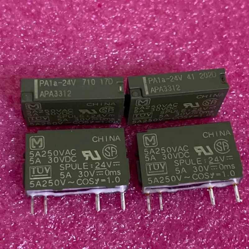 

（Brand-new）1pcs/lot 100% original genuine relay:PA1a-24V APA3312 PA1a-24VDC 5A 250VDC Ultra thin relay