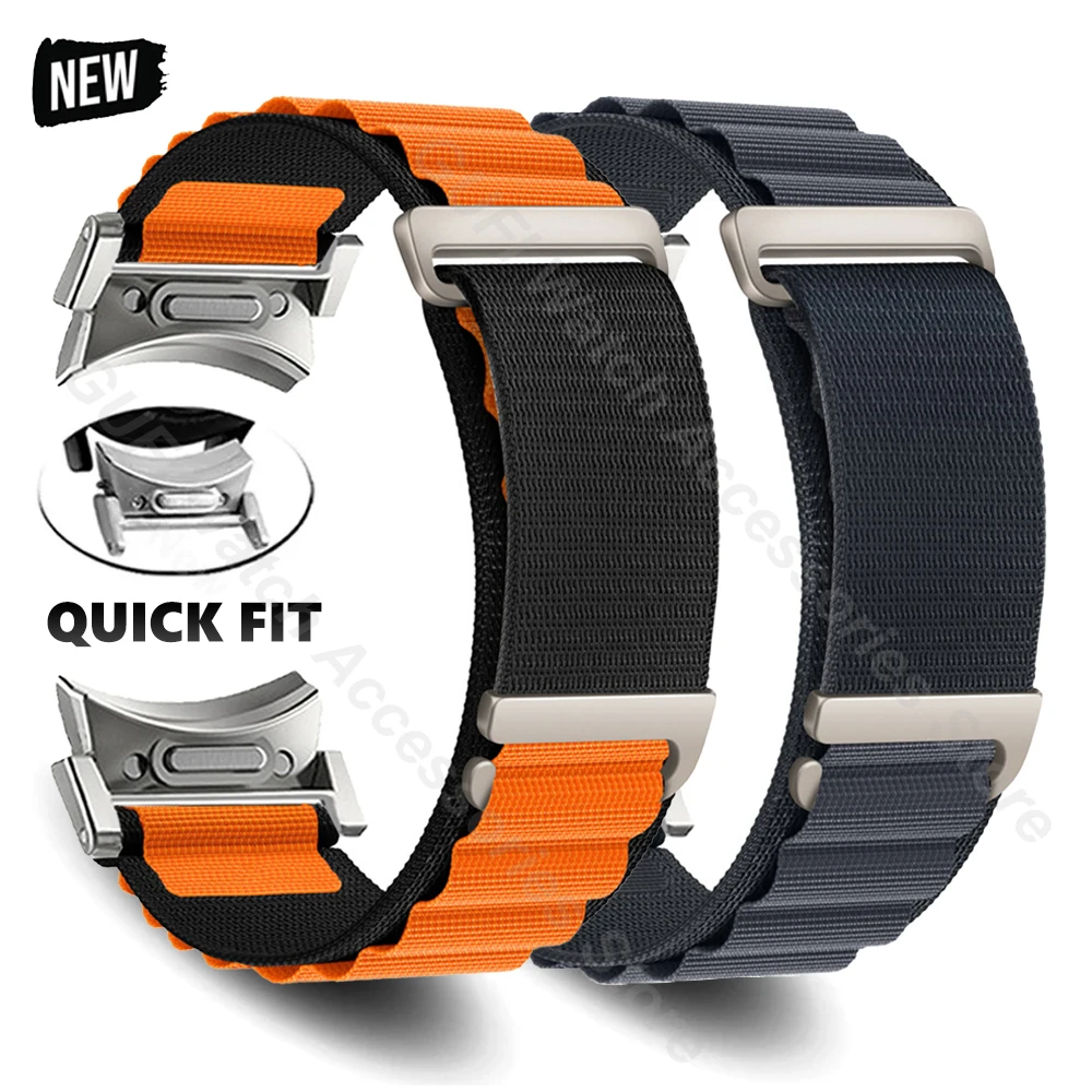 

Ремешок нейлоновый спортивный без зазора для Samsung Galaxy Watch 4 5 pro 6 Correa Classic 47 мм 43 мм 42 46 мм 45 мм 44 40 мм