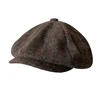 Spring Autumn Classic Herringbon Beret Tommy Shelby Hat Retro British Newsboy Cap Gatsby Octagonal Hats NZ295 5