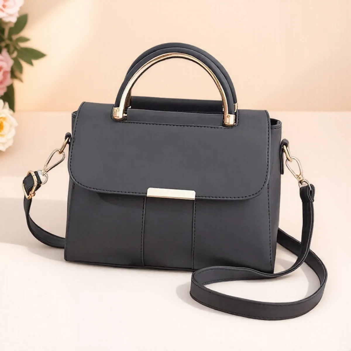 حقيبة كروس صغيرة عصرية للنساء، حقيبة كتف بسيطة للس...