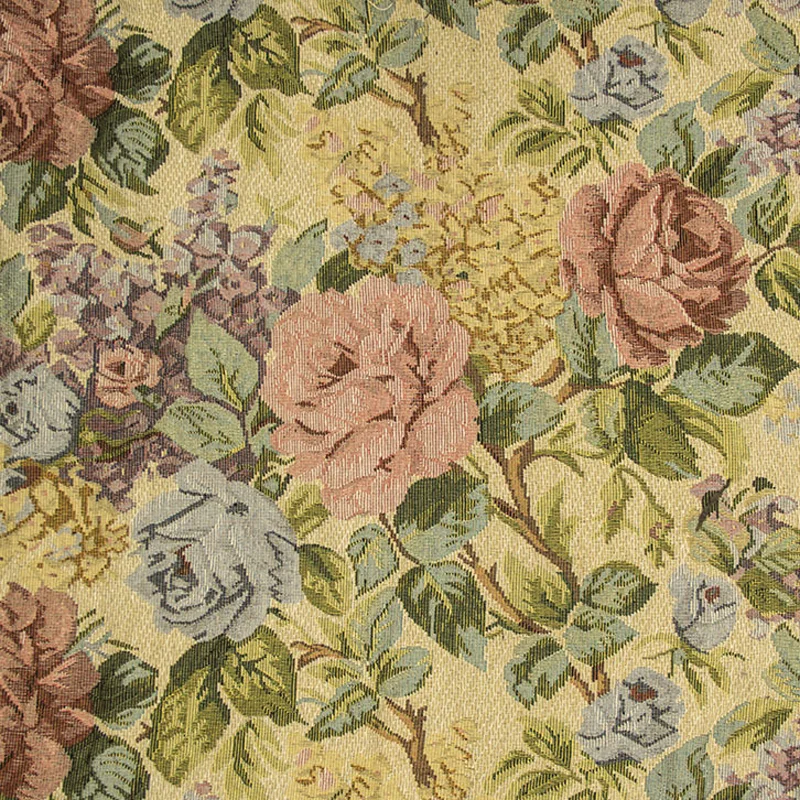 Exquisite Vintage Yarn-Dyed Jacquard Fabric for DIY Home and Fashion Projects