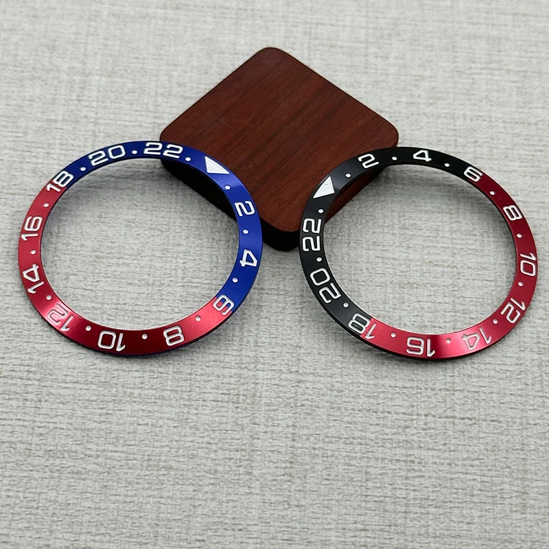 Two-Tone Beveled Metal Bezel, 38mm - Premium Diving Watch Accessory