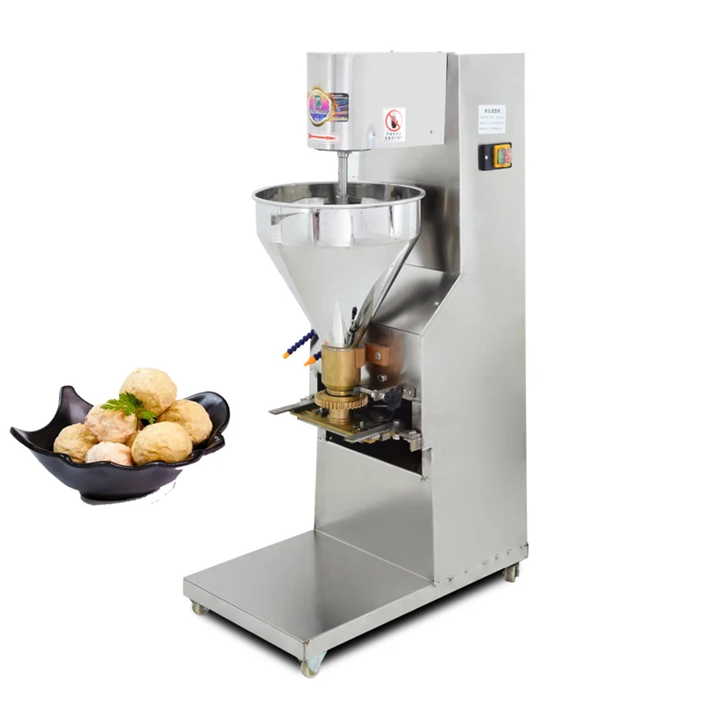 

Машина для формовки мяса куриного мяса, 280 мячей/мин, коммерческая машина для приготовления фрикаделек, Вегетарианская модель, 1100 Вт