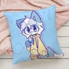 Boykisser Silly Cat Cute Pillow Case Pillowcase Anti-dustmite Pillow Invisible zipper silky short plush Sofa cushion cover 4